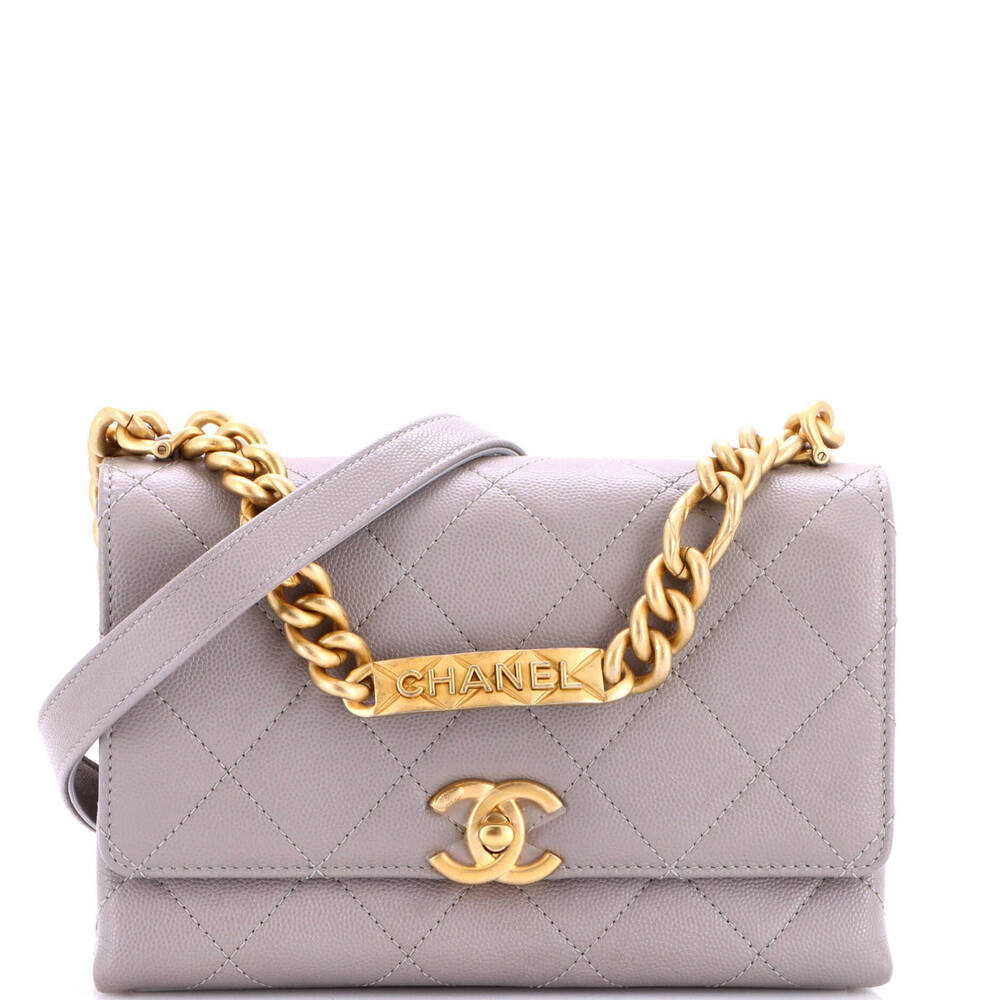 Chanel Mini Bracelet On Chain Flap Bag Quilted Caviar